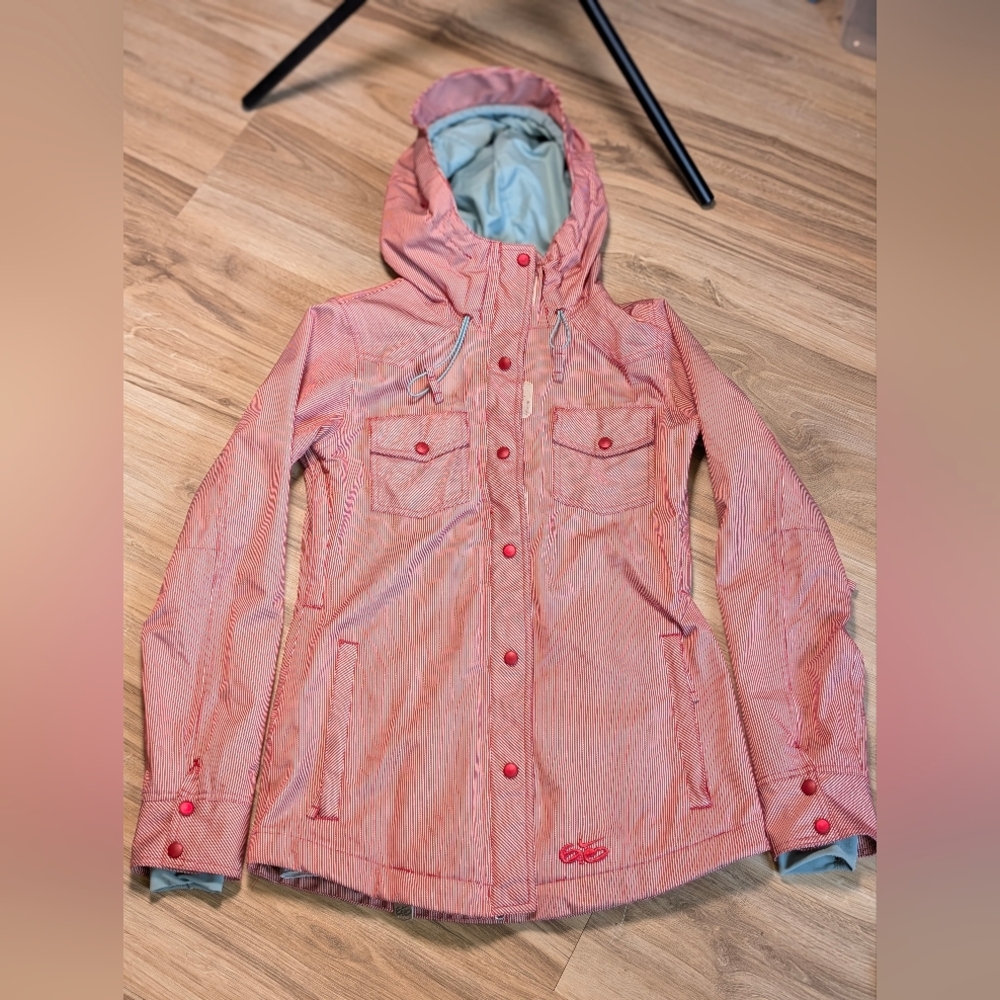 NIKE 6.0 Women's Snowboarding Full Zip Coat Parka Hooded Jacket Sz Sm